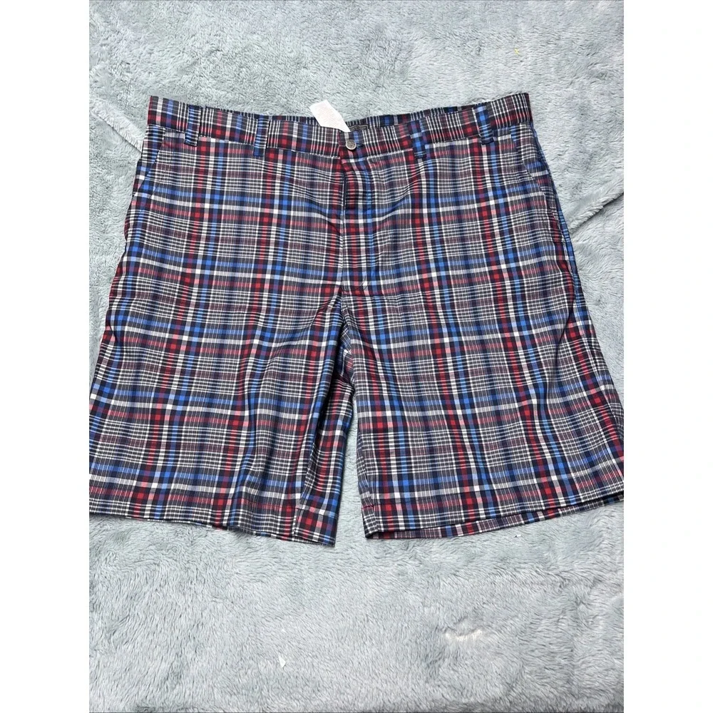 Callaway Golf Shorts Plaid Check Multicolored Men's 40 Pockets Chinos